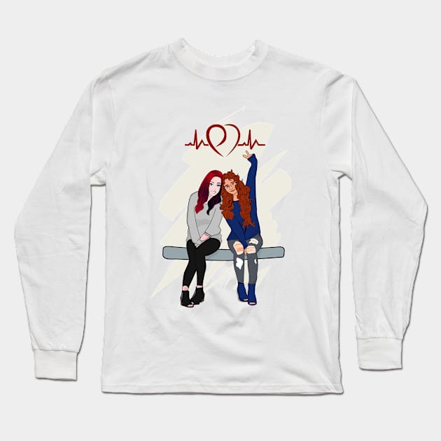 Victoria and Faith Long Sleeve T-Shirt by A Contagious Smile